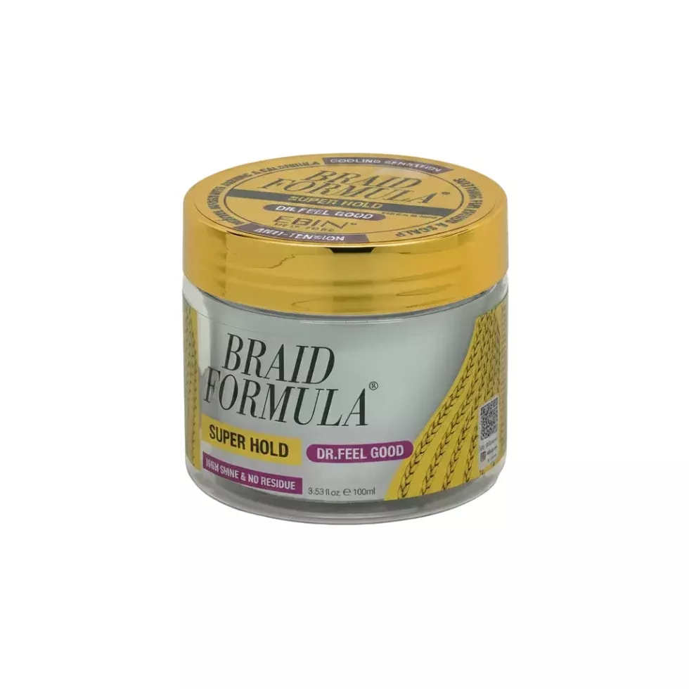 Ebin Braid Formula Lock ‘n Pomade Conditioning Gel Super Hold 100ml | Dr Feel Good High-Shine Wax