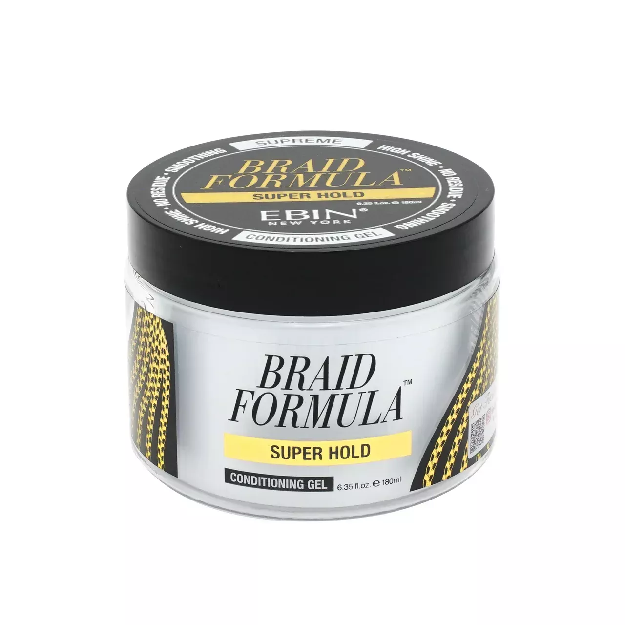 Ebin Braid Formula Lock 'n Pomade Conditioning Gel Super Hold 180ml | High-Shine Smoothing Wax