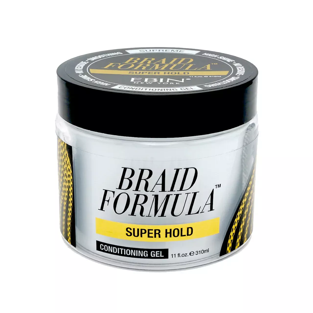 Ebin Braid Formula Lock 'n Pomade Conditioning Gel Super Hold 310ml | High-Shine Smoothing Wax