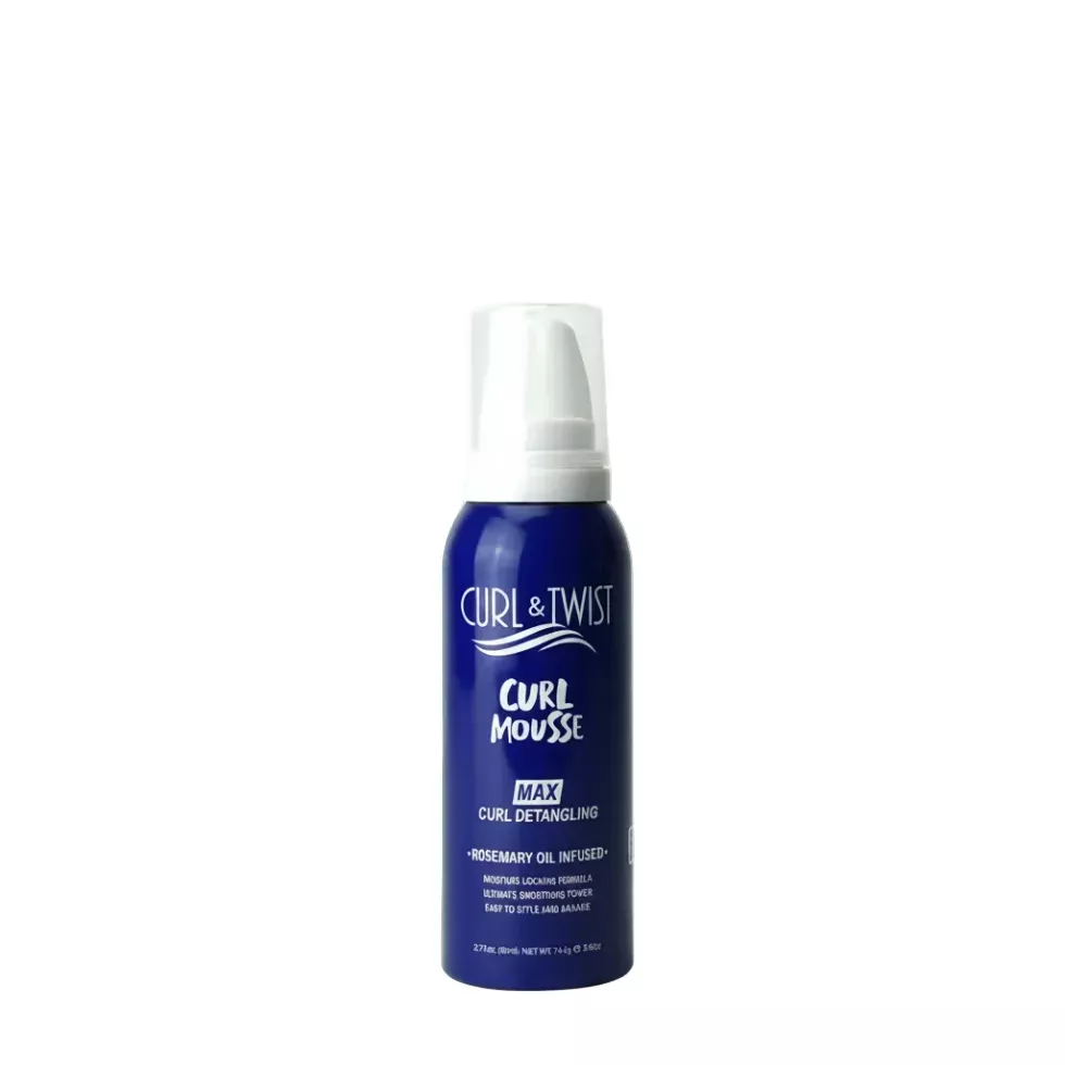 Ebin Curl & Twist Curl Detangling Mousse 80ml | Travel Size Mini Styling Foam