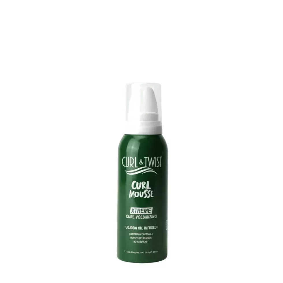 Ebin Curl & Twist Curl Mousse Xtreme Curl Volumizing 80ml | Travel Size Hair Styling Mousse