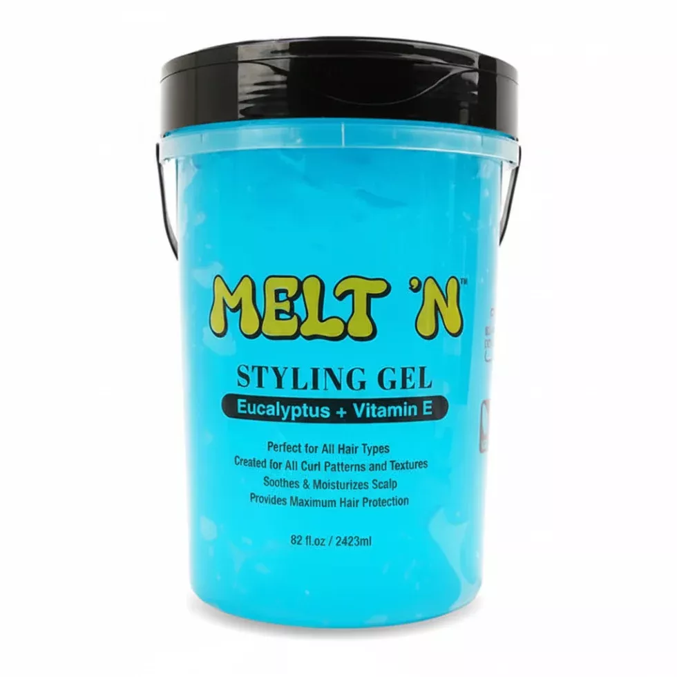 Ebin Melt’n Styling Gel Eucalyptus Oil + Vitamin E 2,423ml | High-Hold Smooth Edge Gel