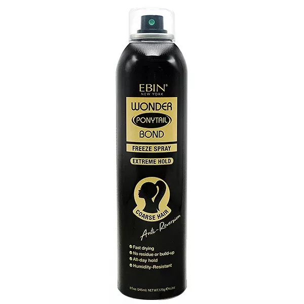 Ebin New York Wonder Ponytail Bond Freeze Spray Extreme Hold 8oz