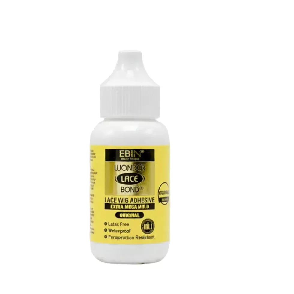 Ebin Wonder Lace Bond Waterproof Adhesive Extra Mega Hold Yellow 34ml | Strong Hold Lace Glue