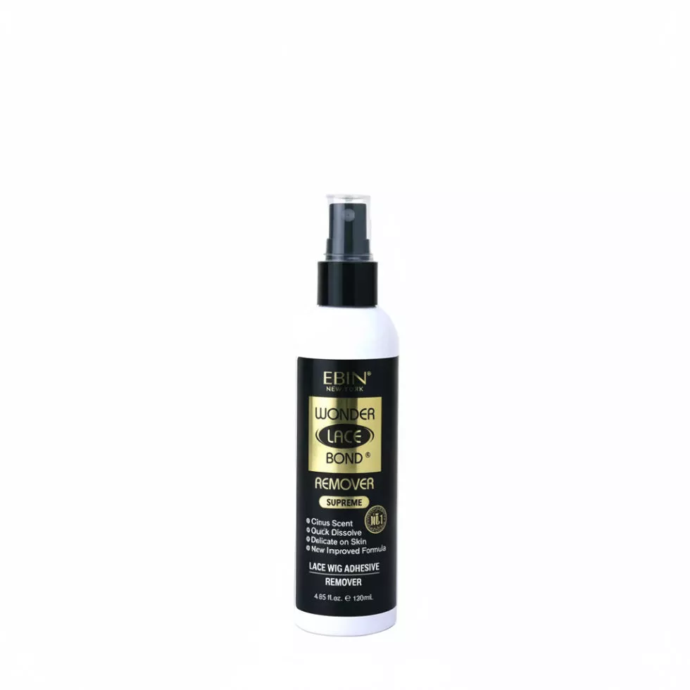 Ebin Wonder Lace Bond Waterproof Adhesive Supreme Remover Spray Black 120ml | Extra Strength Lace Solvent
