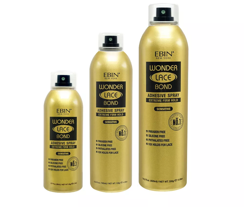 Ebin Wonder Lace Bonding Wig Adhesive Spray Sensitive