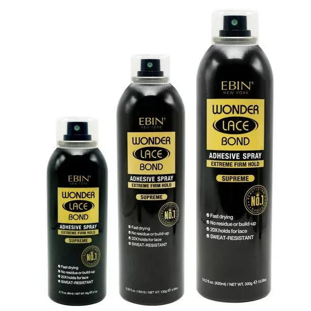 Ebin Wonder Lace Bonding Wig Adhesive Spray Supreme Hold