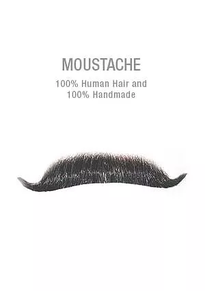 Edwardian M-35 [100% Human Hair Moustache]