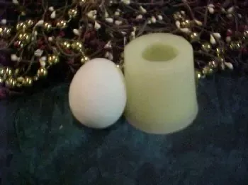 Egg Small Votive 1 Cavity Silicone Mold 1806