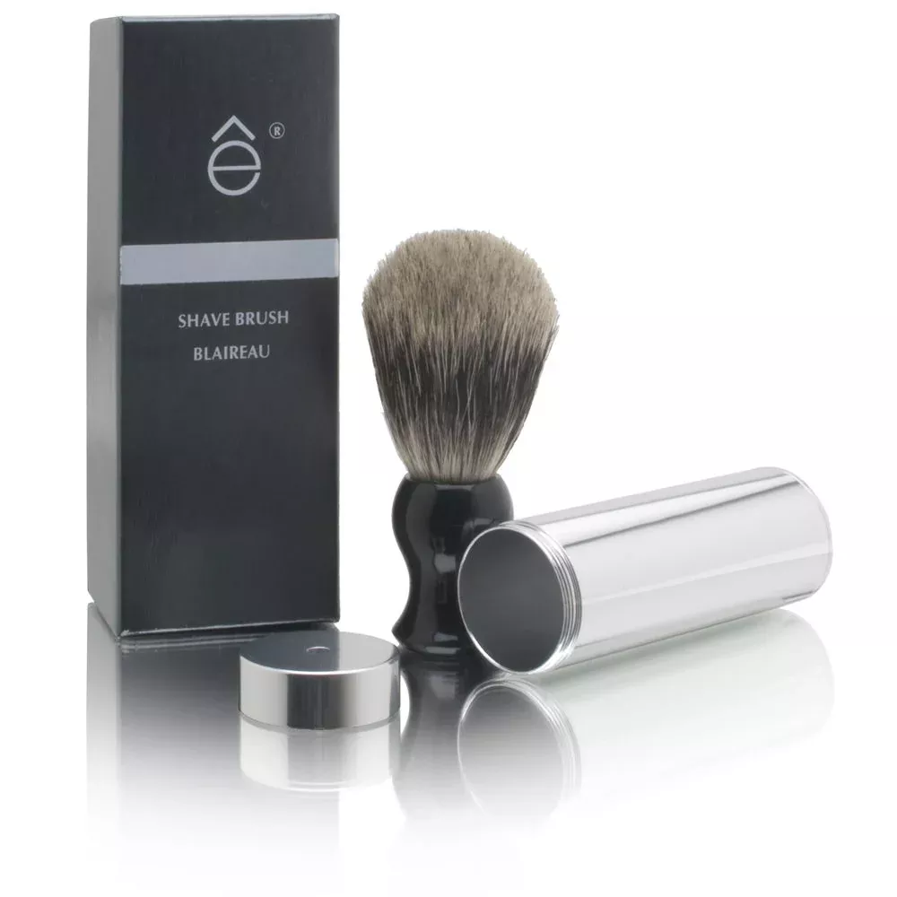 eShave Fine Badger Shaving Brush ( Travel with Canister )