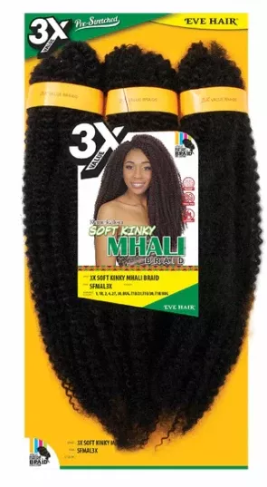Eve Hair 3X Soft Kinky Mhali Braid