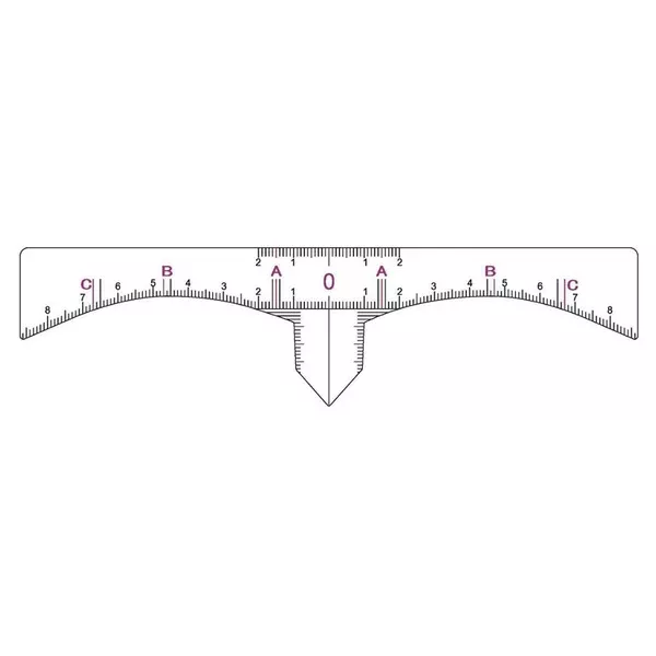 Eyebrow Shaping Sticker Ruler – 50 per Quantity