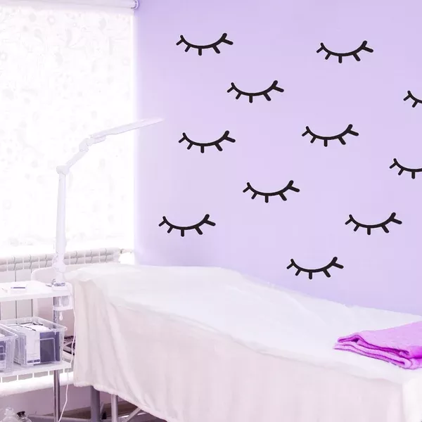 Eyelash Illustration Wall Decal