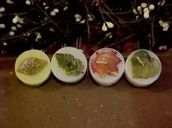 Fall Leaf Tea Lights 8 Cavity Silicone Mold 765