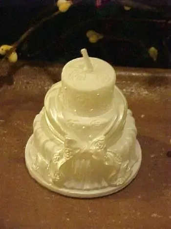 Fancy Bow Cake Small Soap 1 Cavity Silicone Mold 1281