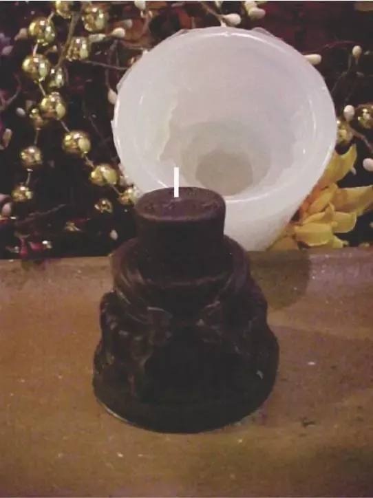 Fancy Bow Cake Votive 1 Cavity Silicone Mold 1110