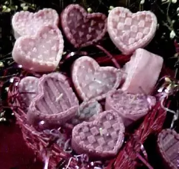 Fancy Hearts Floaters 4 Cavity Silicone Mold 2400