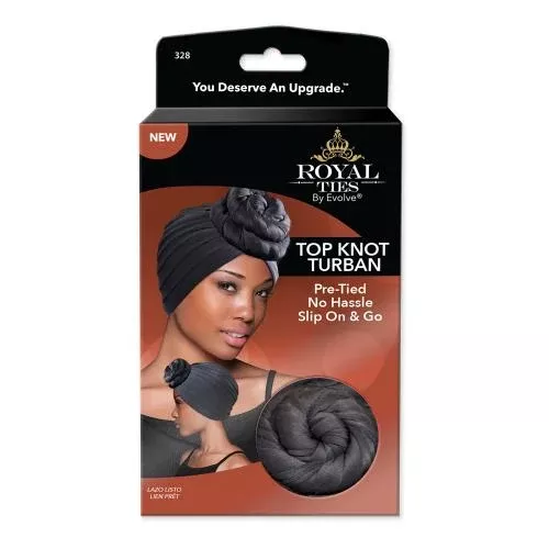 Firstline Evolve Royal Ties Top Knot Turban Black