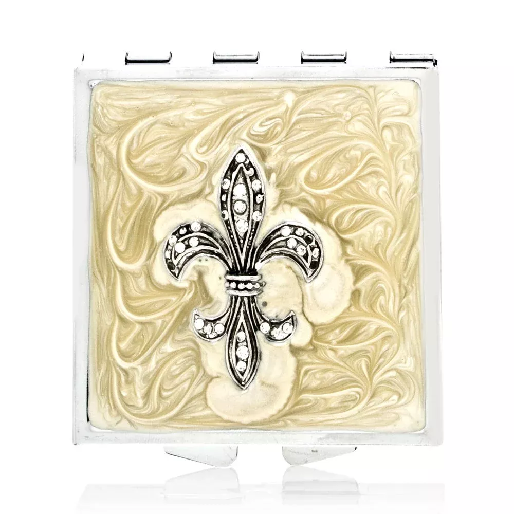 Fleur De Lis Mirror Compact Model No. M-096