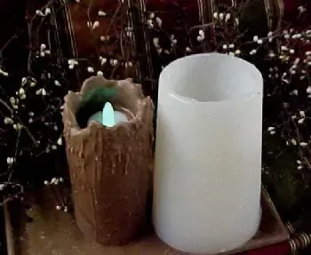 Flicker Light 6 in. Drippy Candle 1 Cavity Silicone Mold 1419