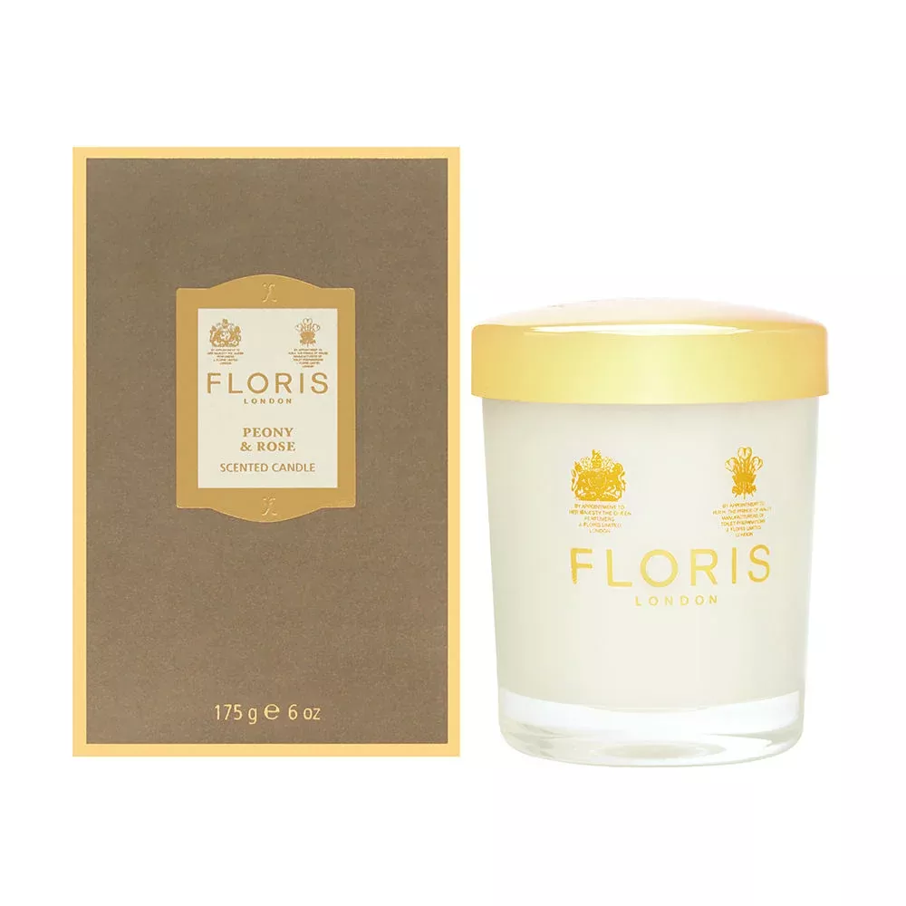 Floris at Home Peony & Rose 6 oz Scented Candle