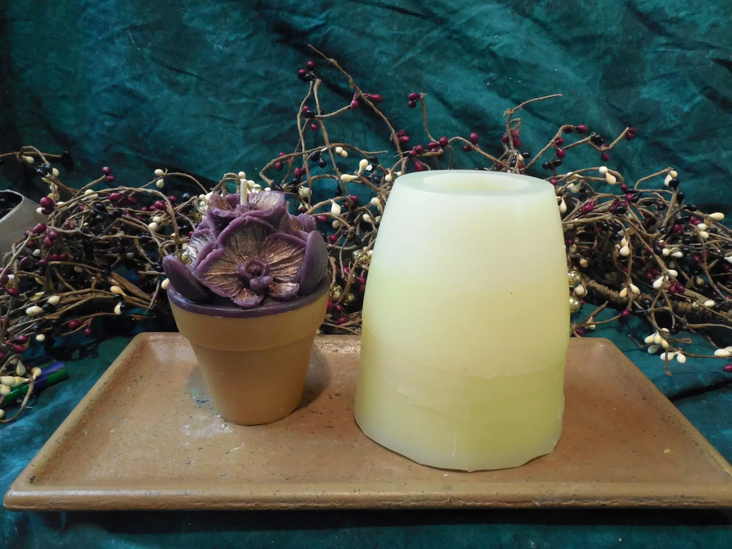 Flowerpot Votive 1 Cavity Silicone Mold 1385