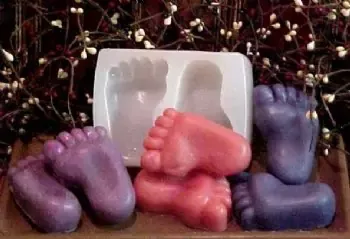 Footprints Small Soaps 2 Cavity Silicone Mold 103
