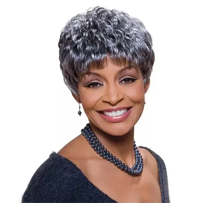 Foxy Silver Wig SASSY