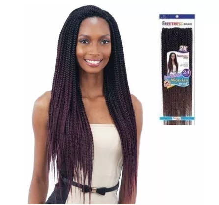 FREETRESS 2X PRE-STRETCHED NIGERIAN BRAID 24 "