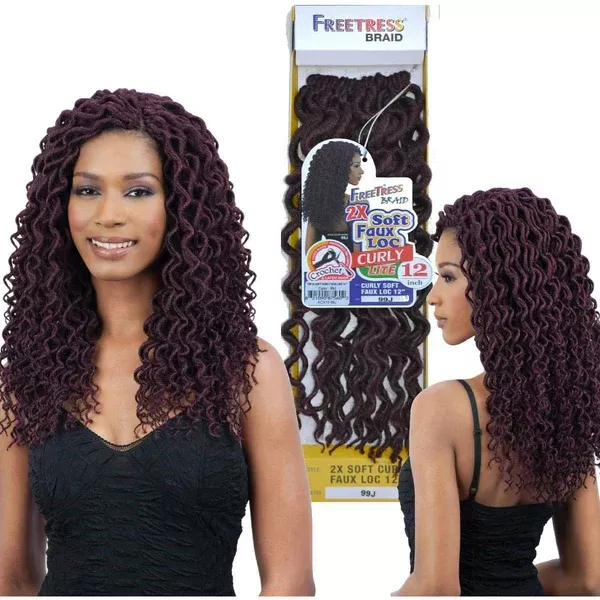 FREETRESS: 2X SOFT CURLY FAUX LOC 12