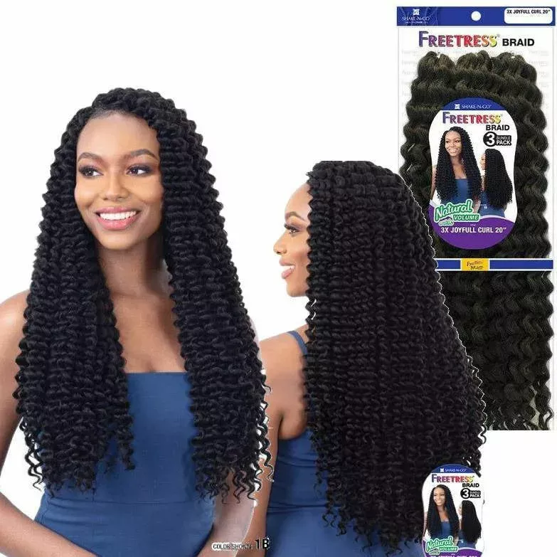 FreeTress: 3X Joyfull Curl 20″ Crochet Braids – FINAL SALE