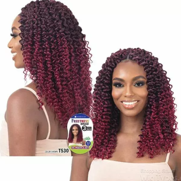 FreeTress: 3X Mazo Curl 12″ Crochet Braids