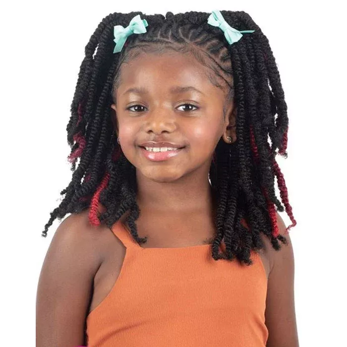 Freetress Braid 3X KIDS PRE-FLUFFED POPPIN’ TWIST 12″