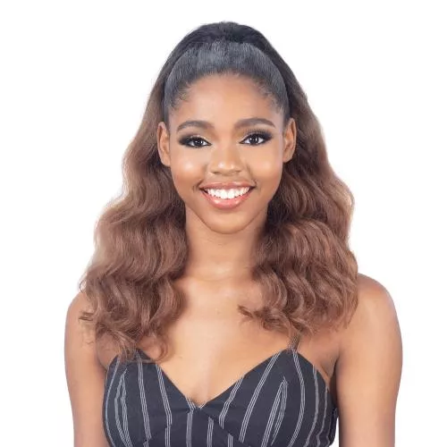 FreeTress Equal Drawstring Ponytail Natural Me Natural Loose Wave