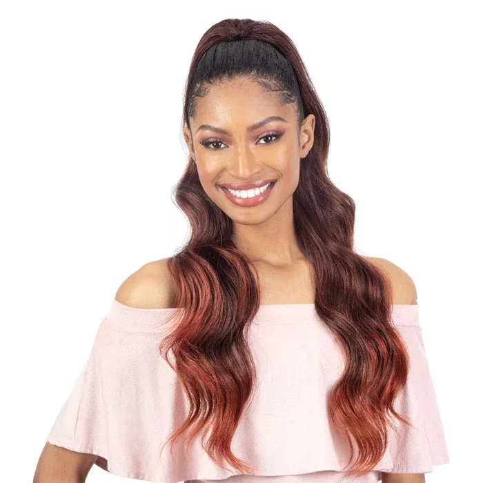 Freetress Equal Lite Drawstring Ponytail – LUXY WAVE 28″