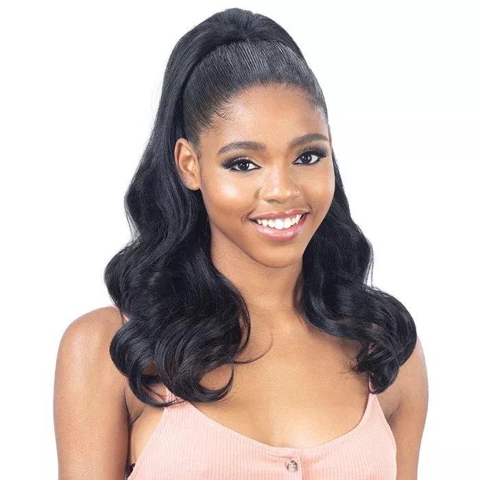 Freetress Equal Natural Me Drawstring Ponytail – NATURAL BOUNCY CURL