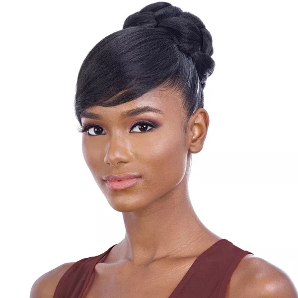 Freetress Equal Synthetic Bun and Swoop Side Bang – FANCY BUN BANG (2pcs)