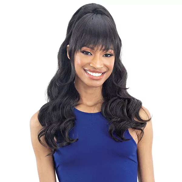 Freetress Equal Synthetic Ponytail + Bang – LOOSE WAVE (2pcs)