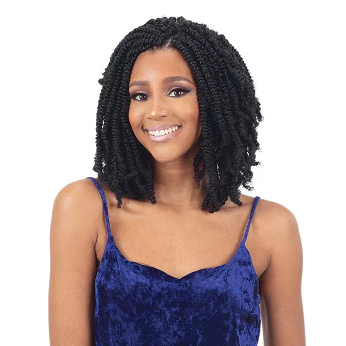 Freetress Pre-Fluffeed Crochet Braid – WATER POPPIN TWIST 16″ 3X