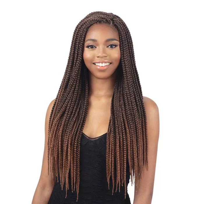 Freetress Pre-Looped Crochet Braid – 3X INDIVIDUAL BOX BRAID 22″