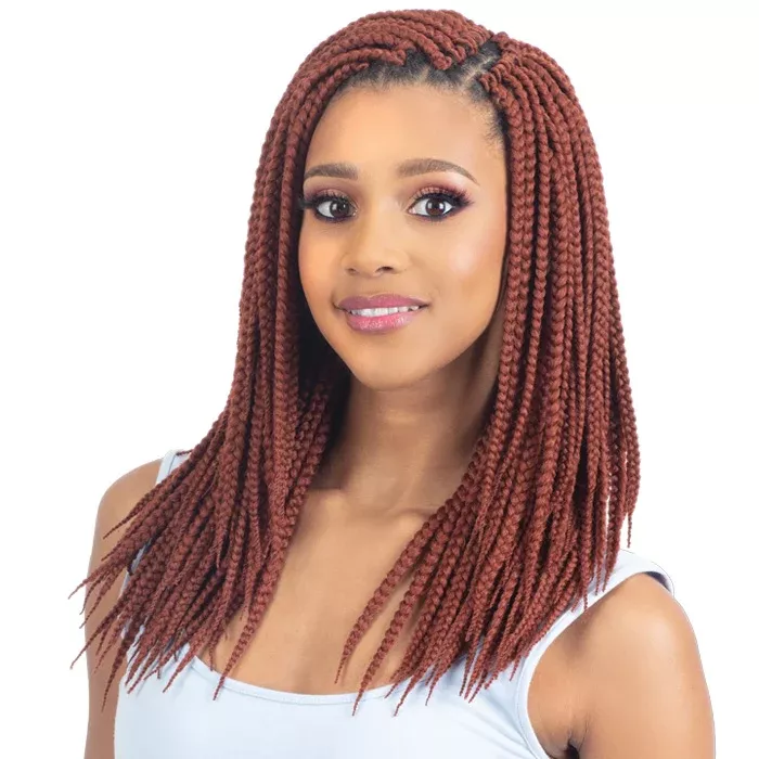 Freetress Pre-Looped Crochet Braids – 3X BOX BRAID 12″