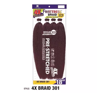 FREETRESS SYNTHETIC BRAID - 4X PRE-STRETCHED BRAID18 "