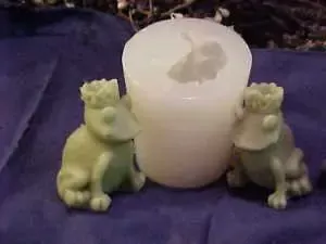 Frog Prince with Crown Votive Silicone Mold 1198