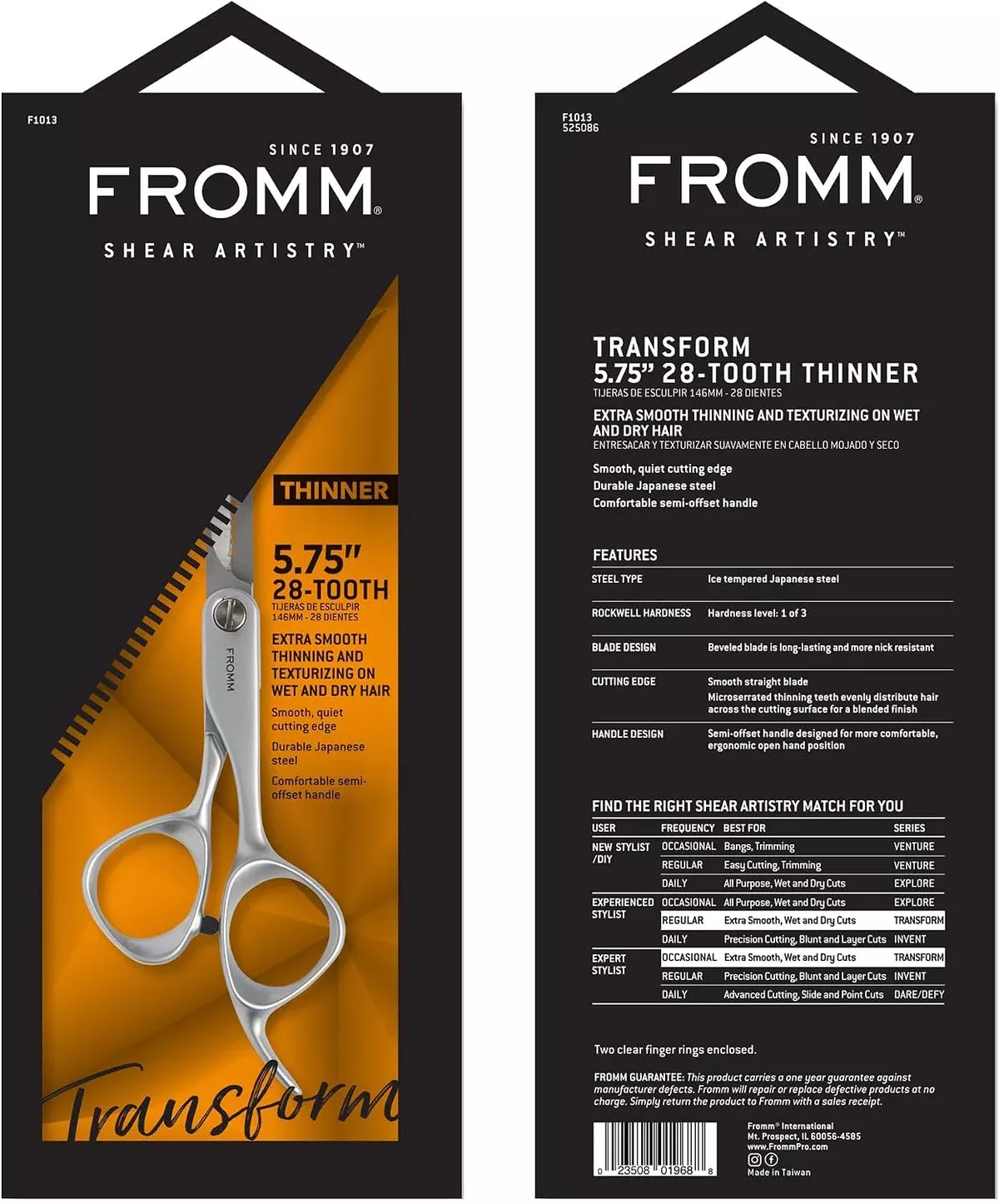 Fromm Transform 5.75″ Hair Thinning Shear