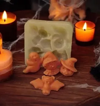 Ghost and Friends Silicone Mold Tarts 4 Cavity5453