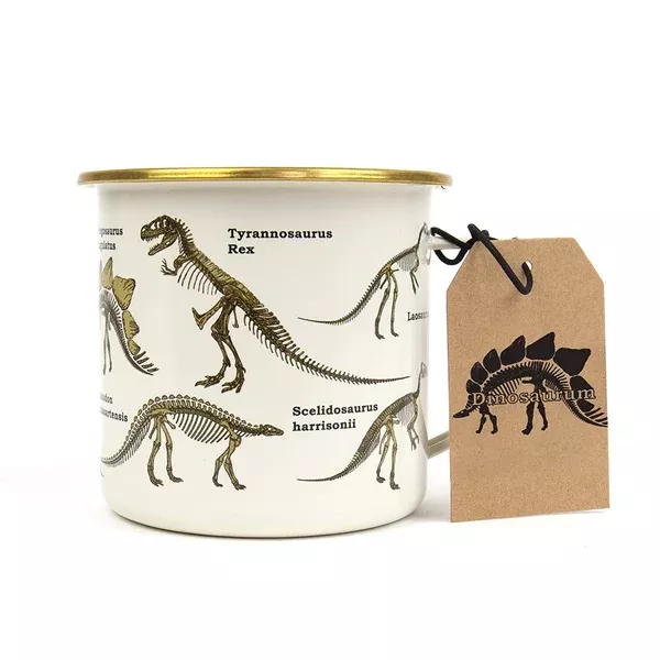 GIFT REPUBLIC DINOSAURUM ENAMEL MUG