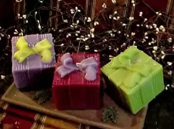 Gift Wrapped Box with Bow Large Soap 1 Cavity Silicone Mold 3047