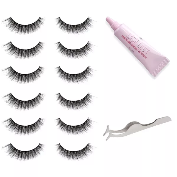 GladGirl False Lashes Bundle – Doll Eye Hybrid