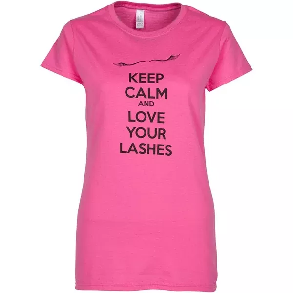 GladGirl “Keep Calm and Love Your Lashes” T-Shirt