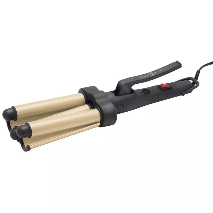 GOLD ‘N HOT Jumbo Ceramic Triple Barrel Waver